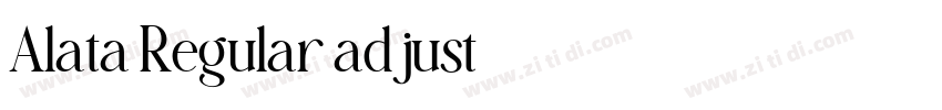 Alata Regular adjust字体转换 Alata Regular adjust字体转换